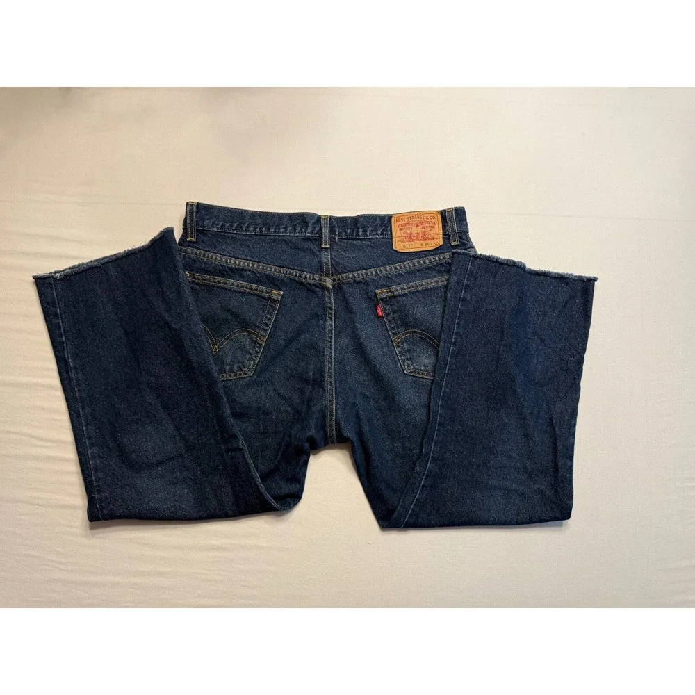 Levis 517‎ Jeans Mens 36x30 Blue Bootcut Y2K Distressed Made In Mexico Denim
